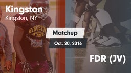 Matchup: Kingston  vs. FDR (JV) 2016