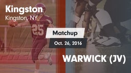 Matchup: Kingston  vs. WARWICK (JV) 2016