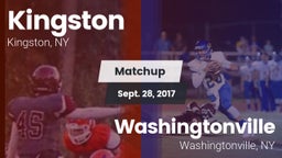 Matchup: Kingston  vs. Washingtonville  2017