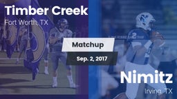 Matchup: Timber Creek High vs. Nimitz  2017