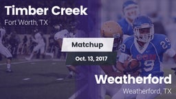 Matchup: Timber Creek High vs. Weatherford  2017