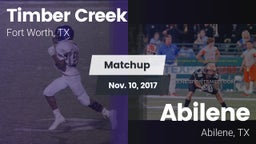 Matchup: Timber Creek High vs. Abilene  2017