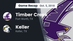 Recap: Timber Creek  vs. Keller 2018