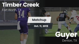 Matchup: Timber Creek High vs. Guyer  2019