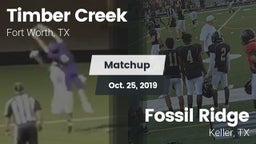 Matchup: Timber Creek High vs. Fossil Ridge  2019
