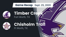 Recap: Timber Creek  vs. Chisholm Trail  2020