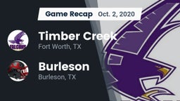 Recap: Timber Creek  vs. Burleson  2020