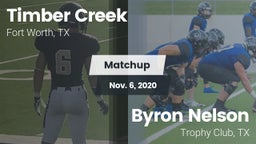 Matchup: Timber Creek High vs. Byron Nelson  2020