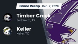 Recap: Timber Creek  vs. Keller  2020