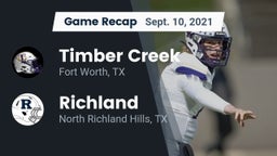 Recap: Timber Creek  vs. Richland  2021