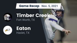 Recap: Timber Creek  vs. Eaton  2021