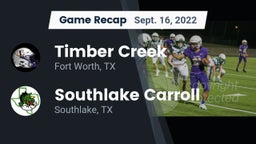 Recap: Timber Creek  vs. Southlake Carroll  2022
