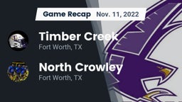 Recap: Timber Creek  vs. North Crowley  2022