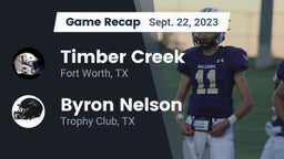 Recap: Timber Creek  vs. Byron Nelson  2023