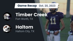 Recap: Timber Creek  vs. Haltom  2023
