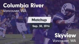 Matchup: Columbia River High vs. Skyview  2016