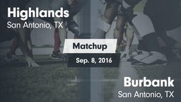 Matchup: Highlands High vs. Burbank  2016
