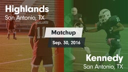 Matchup: Highlands High vs. Kennedy  2016