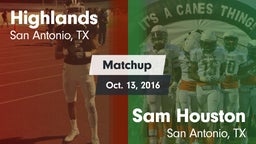 Matchup: Highlands High vs. Sam Houston  2016