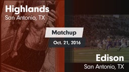 Matchup: Highlands High vs. Edison  2016