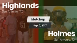 Matchup: Highlands High vs. Holmes  2017