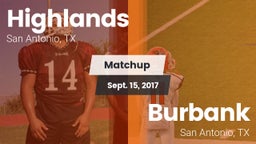 Matchup: Highlands High vs. Burbank  2017
