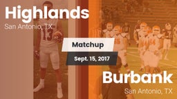 Matchup: Highlands High vs. Burbank  2017