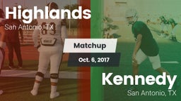 Matchup: Highlands High vs. Kennedy  2017
