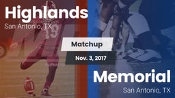 Matchup: Highlands High vs. Memorial  2017