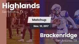 Matchup: Highlands High vs. Brackenridge  2017