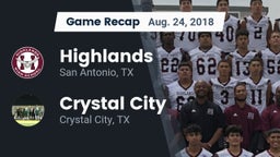 Recap: Highlands  vs. Crystal City  2018