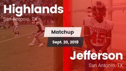 Matchup: Highlands High vs. Jefferson  2018
