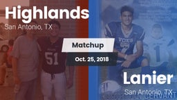 Matchup: Highlands High vs. Lanier  2018