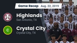 Recap: Highlands  vs. Crystal City  2019