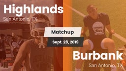 Matchup: Highlands High vs. Burbank  2019