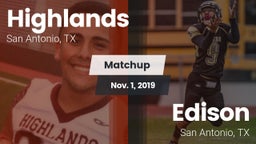 Matchup: Highlands High vs. Edison  2019