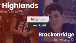 Matchup: Highlands High vs. Brackenridge  2019