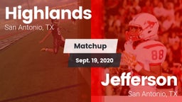 Matchup: Highlands High vs. Jefferson  2020