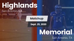 Matchup: Highlands High vs. Memorial  2020