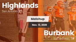 Matchup: Highlands High vs. Burbank  2020