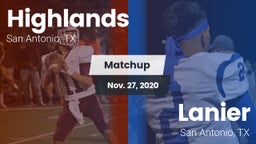Matchup: Highlands High vs. Lanier  2020