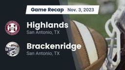 Recap: Highlands  vs. Brackenridge  2023