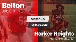 Matchup: Belton  vs. Harker Heights  2019