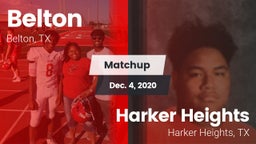 Matchup: Belton  vs. Harker Heights  2020