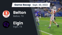 Recap: Belton  vs. Elgin  2022