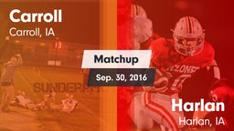 Matchup: Carroll  vs. Harlan  2016