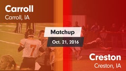 Matchup: Carroll  vs. Creston  2016