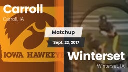 Matchup: Carroll  vs. Winterset  2017