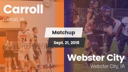 Matchup: Carroll  vs. Webster City  2018