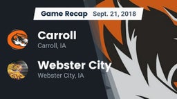 Recap: Carroll  vs. Webster City  2018